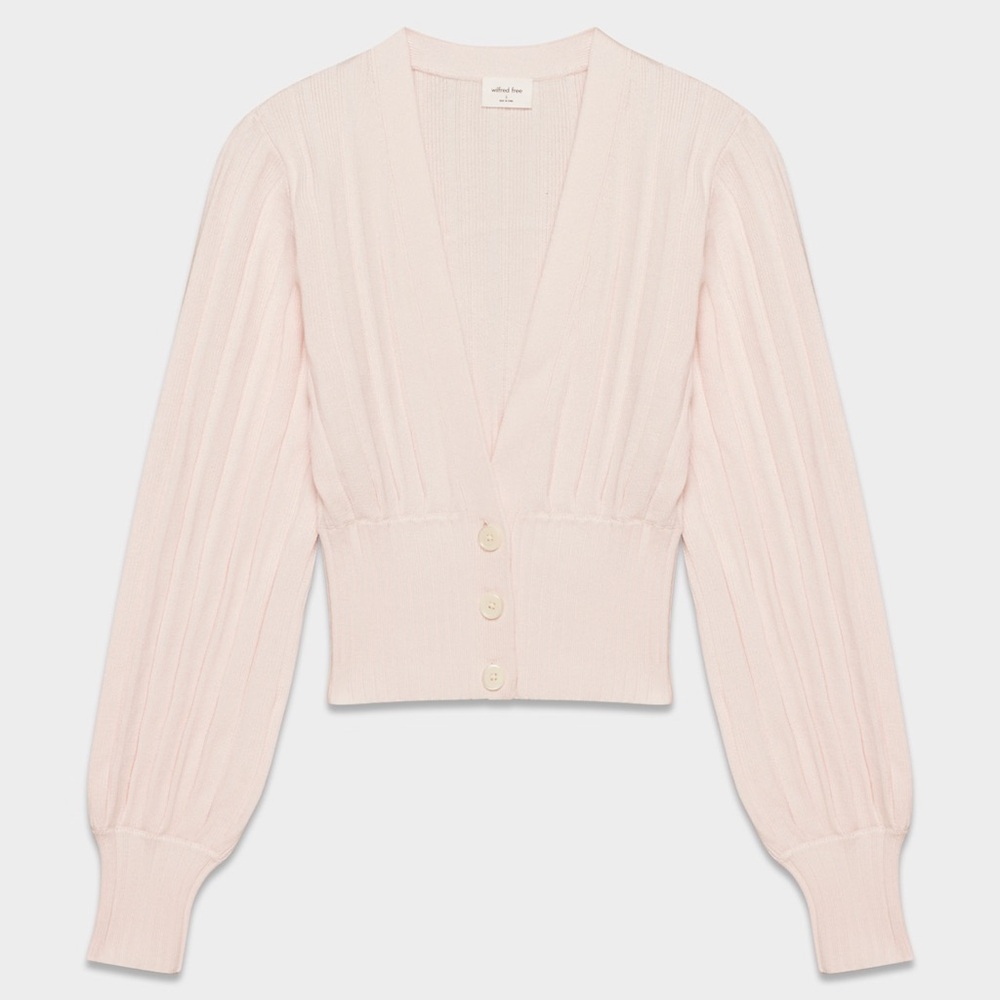 Aritzia Wilfred Free Plunge Front Cardigan